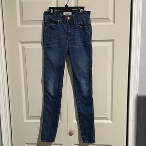 Madewell Women's Skinny Jeans in Deep Blue size 25